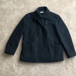 JCREW peacoat jacket small gray wool